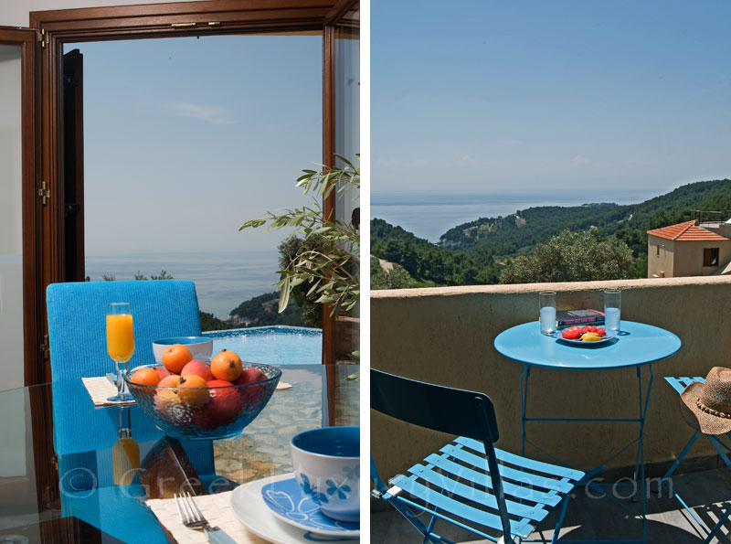 Outdoor Dining with View at Villa in Alonsissos