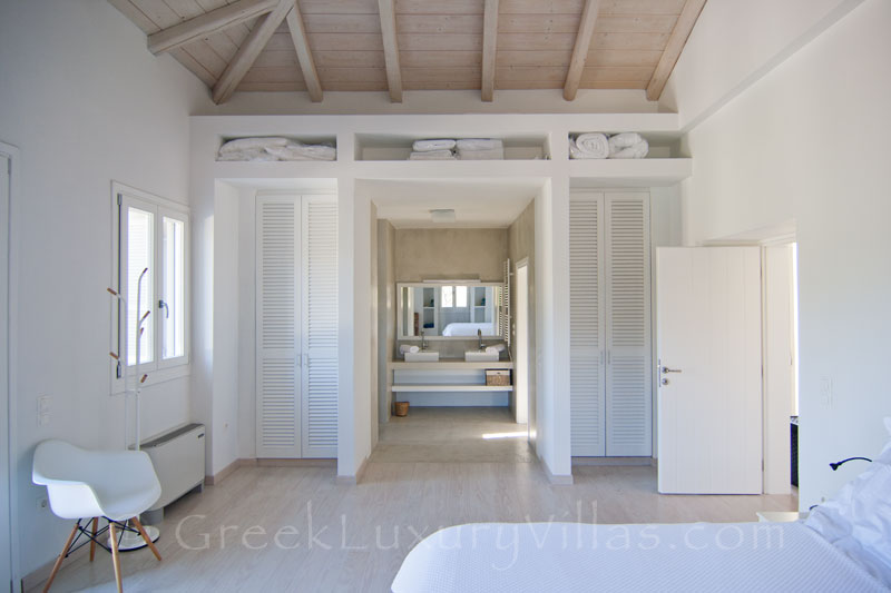 Master Bedroom of Luxury Villa in Andros