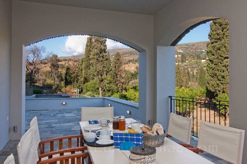 Al Fresco Dining at Luxury Villa in Andros