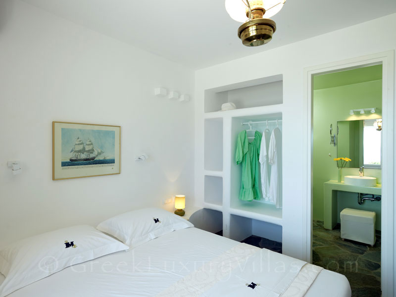 Double Bedroom of Luxury Villa in Antiparos