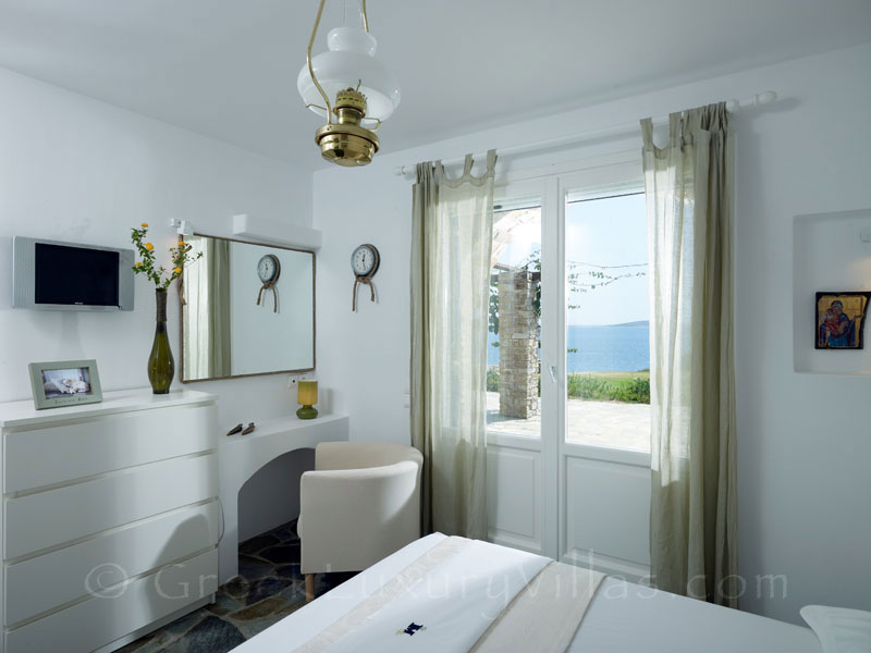 Seaview Bedroom of Villa in Antiparos