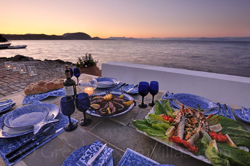 Dining Directly by the Sea in Corfu
