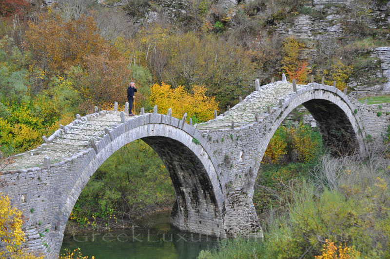 Stone-built bridges in Zagoria