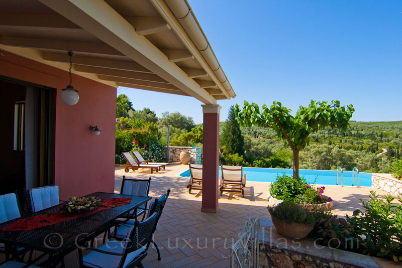Villa with seaview and pool in Lefkada