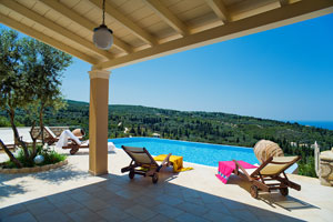 Romantische Villa mit Pool und tollem Meerblick auf Lefkas