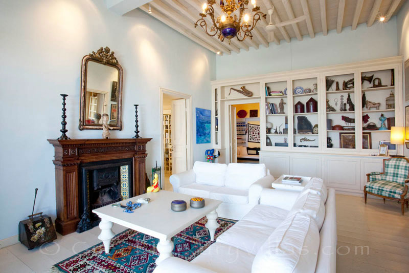 The living-room of an exquisite traditional villa in Sifnos