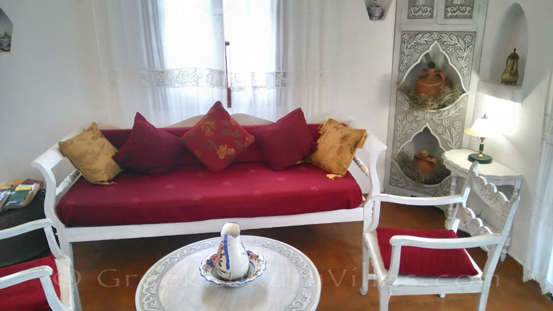 Skyros traditional villa traditional sofa