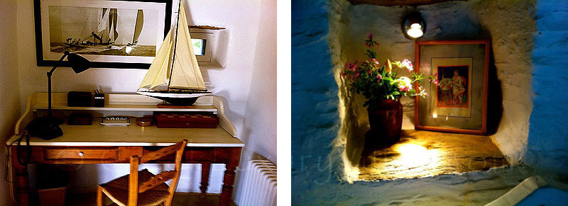 Living Room of Traditional Villa on Andros
