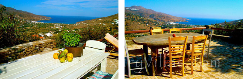 Sea View from Dining Table and Garden