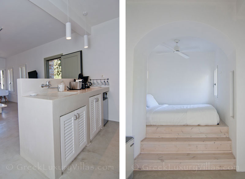 Bedroom of Villa in Andros Guesthouse