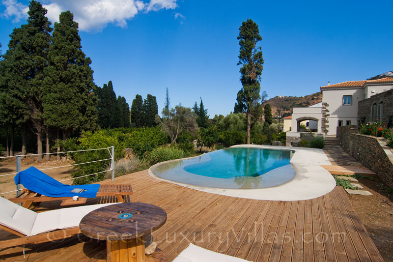 Luxury Villa with Pool on Andros