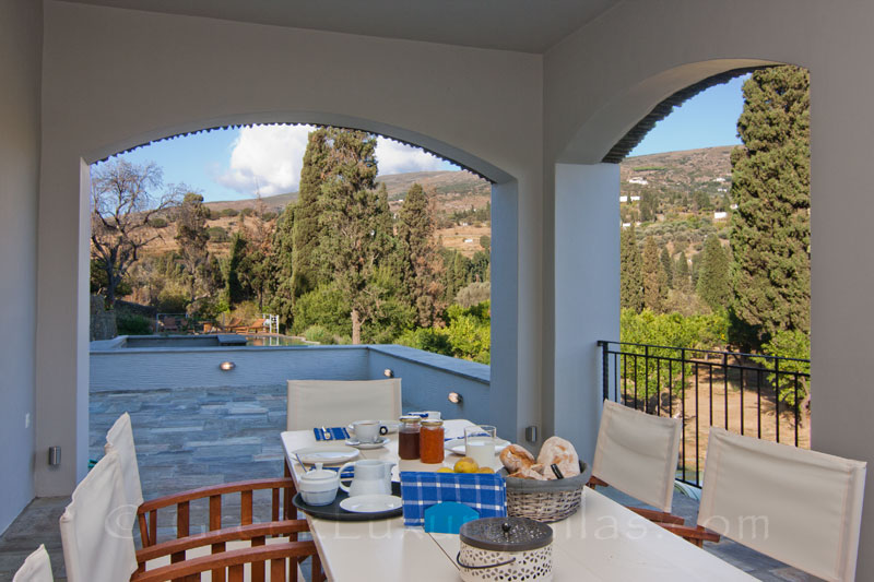 Al Fresco Dining at Luxury Villa in Andros