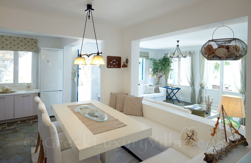 Antiparos Luxury Villa Living Room