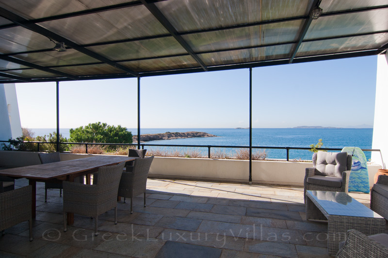 Strandwohnung Meerblick von der Terrasse Athen Griechenland