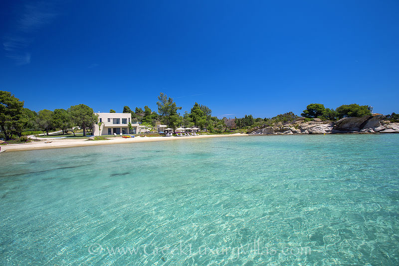 moderne Strandvilla Privatinsel