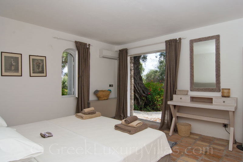 Bedroom Seafront Villa Corfu Greece