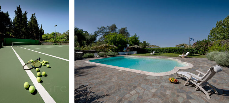 Villa with Private Tennis Court and Pool