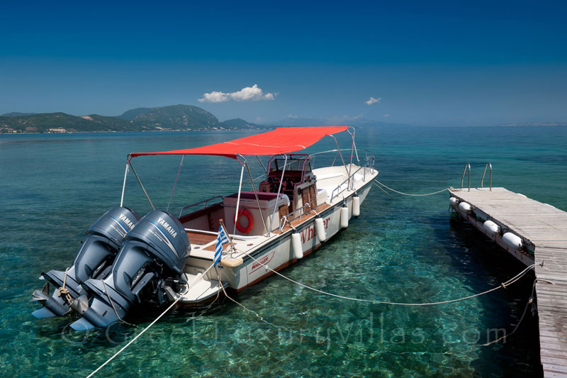 Speed Boat Available at Villa Corfu