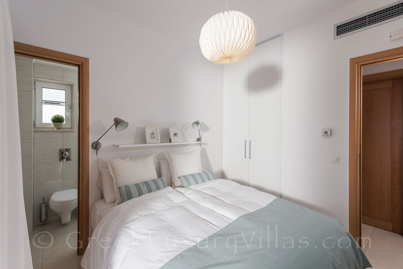 double bedroom modern villa with tennis court and pool