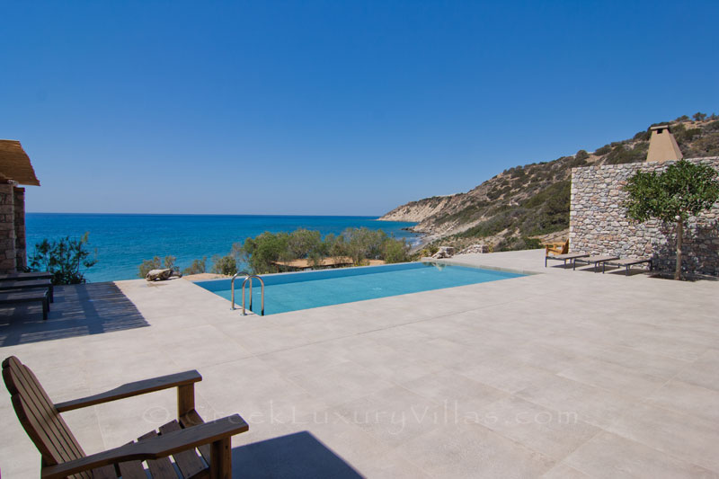 Luxury villa with pool and private beach