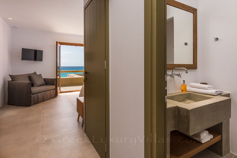 En-Suite Bedroom in an absolute beachfront luxury villa