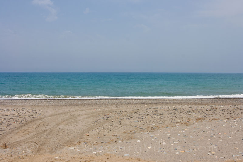 The sea in front of a beachfront villa in Maleme