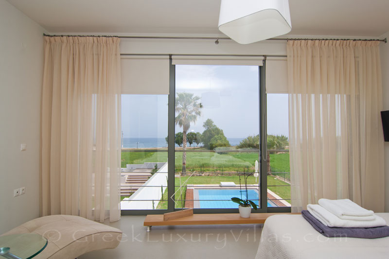 Seaview from the bed in Maleme, Crete