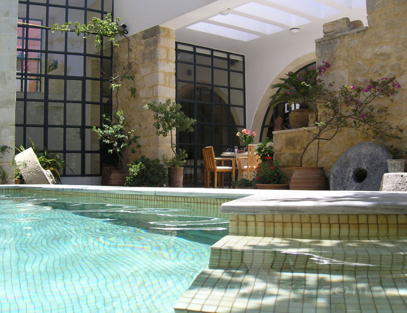 Exclusive historic villa with a pool in a traditional village in Crete