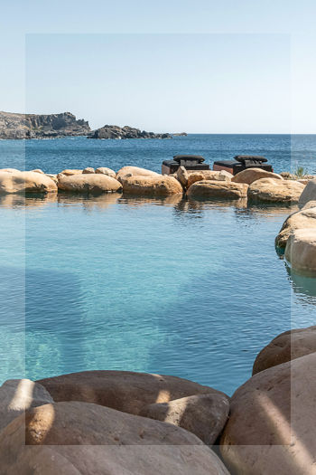 Beach House with Natural Pool right on the Beach