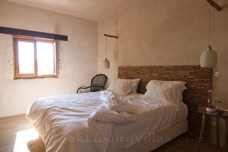 Bedroom of the beach house in Crete