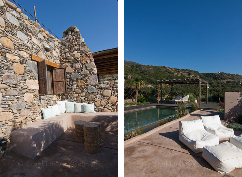 Sunbathing at the beach house in Crete