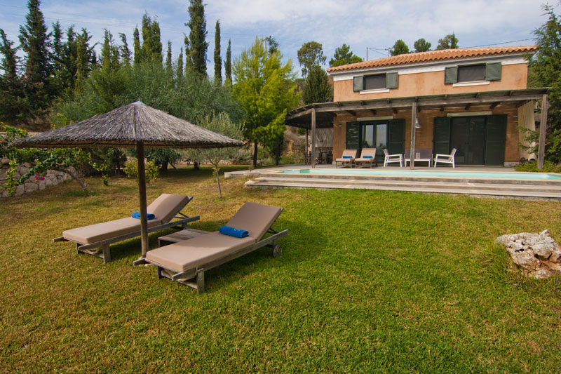 A modern, two bedroom villa with a pool in Kefalonia