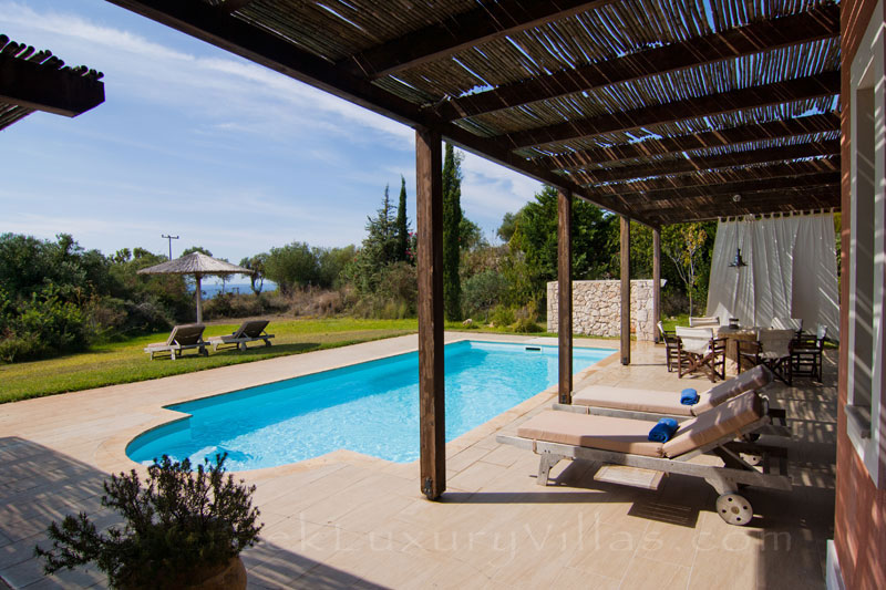 A modern, three-bedroom villa with a pool in Kefalonia