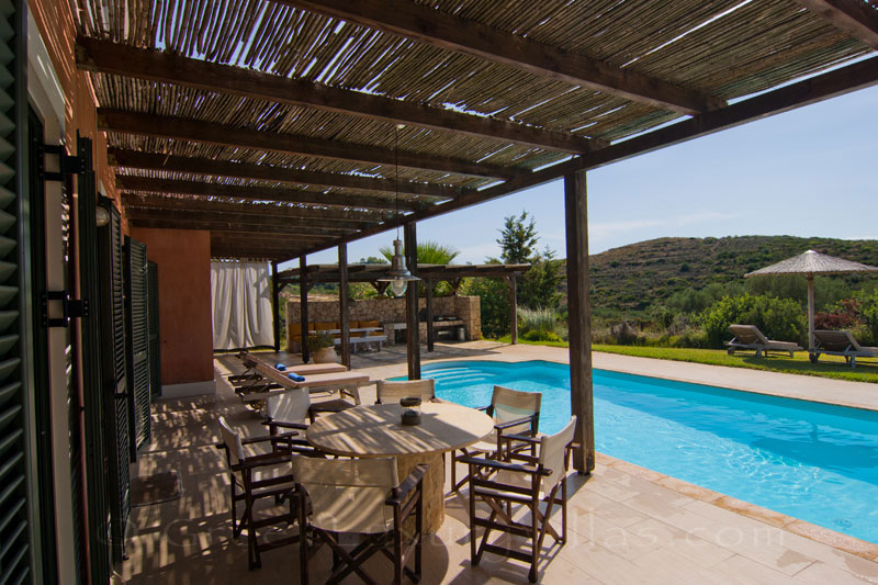A modern, three bedroom villa with a pool in Kefalonia