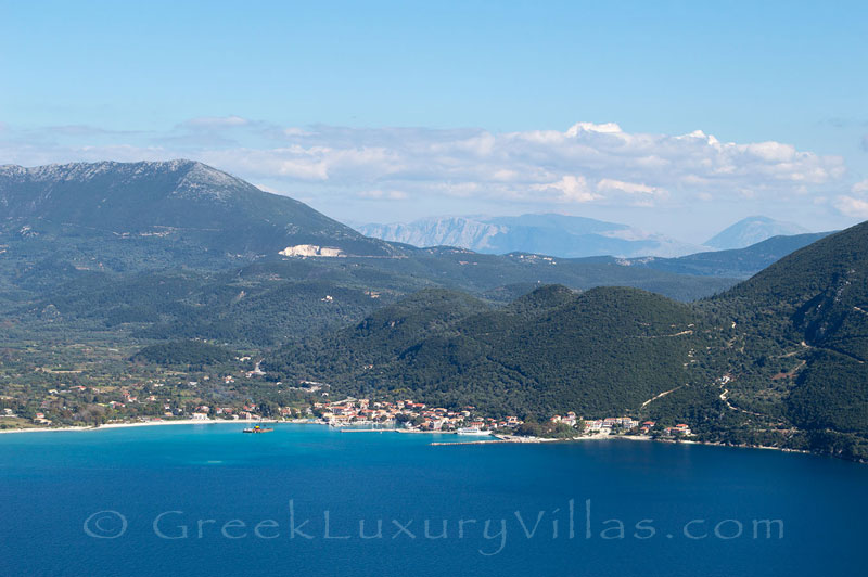 A luxury villa with a pool and great seaview of Vassiliki, Lefkada
