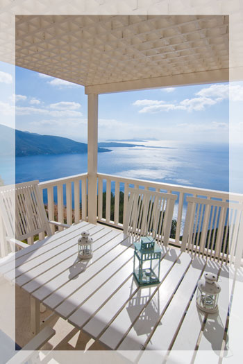 Villa Rainbow, a 3-bedroom luxury villa with private pool and stunning view on Lefkas