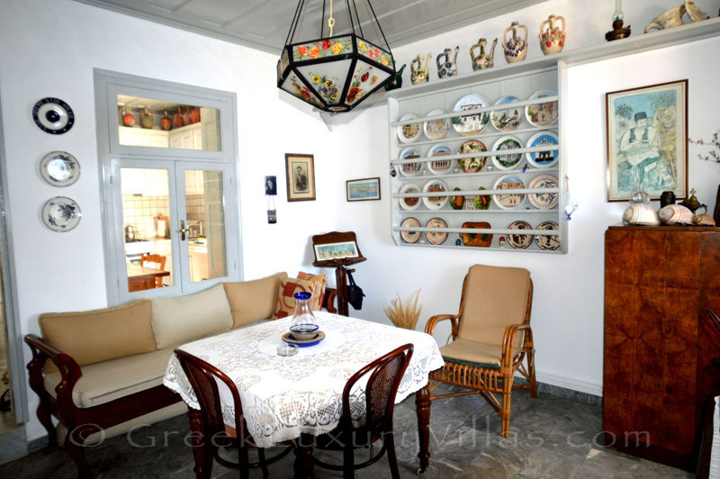 Lesvos traditional villa with pool in Molivos