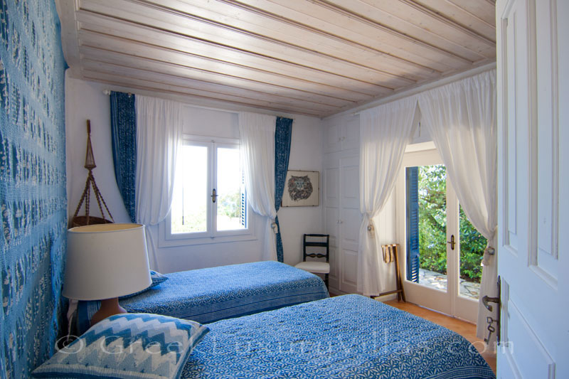 Seaview from a bedroom of a beachfront villa in Paxos