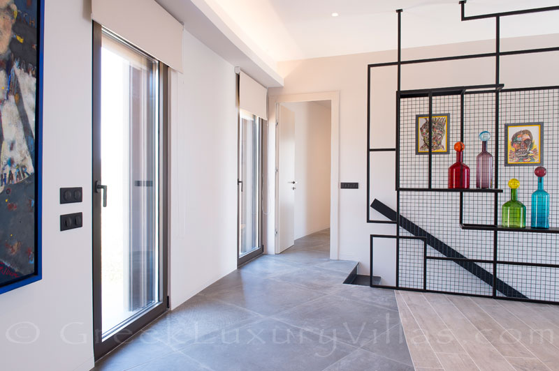 Obere Stockwerk der luxuriösen Villa in Gialova, Costa Navarino