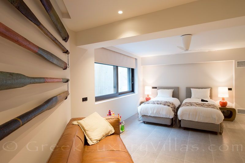 single room of luxury villa at Costa Navarino, Gialova, Pylos
