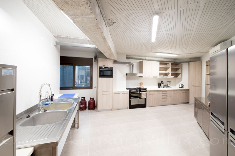 Professional kitchen of luxury villa in Costa Navarino Pylos