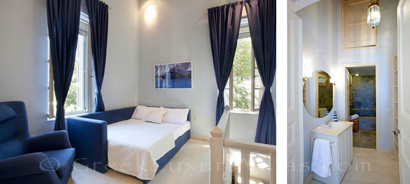The bedroom in the exquisite traditional villa in Sifnos