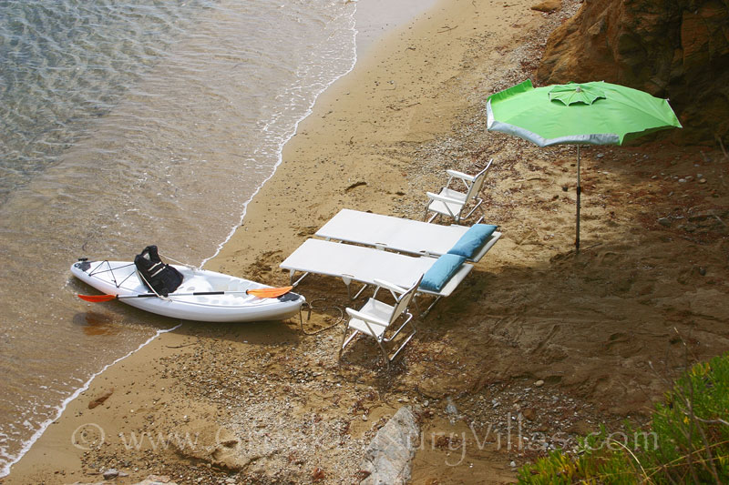 Relax on your beach at beachfront cottage on Skiathos