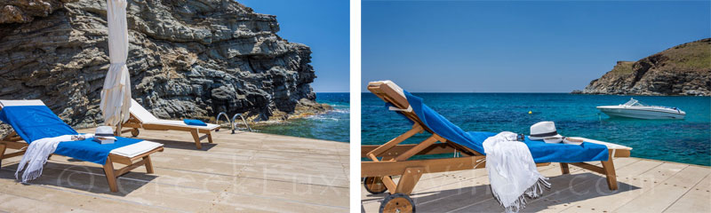 Luxusvilla mit eigenem Bootssteg Syros Griechenland