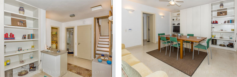 zweites Esszimmer Luxusvilla Syros Griechenland