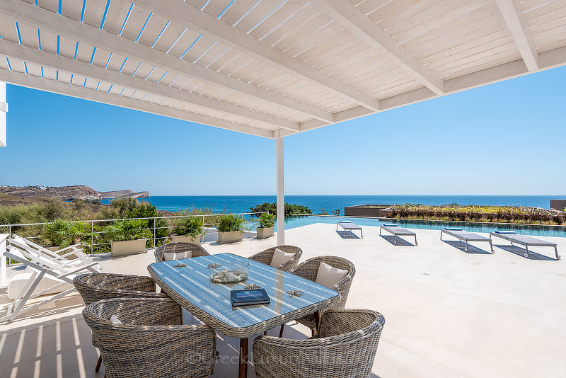 Modern Seafront Luxury Villa with Pool in Syros
