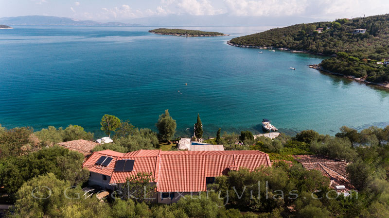 luxurious waterfront villa with private beach boat chef butler sea view