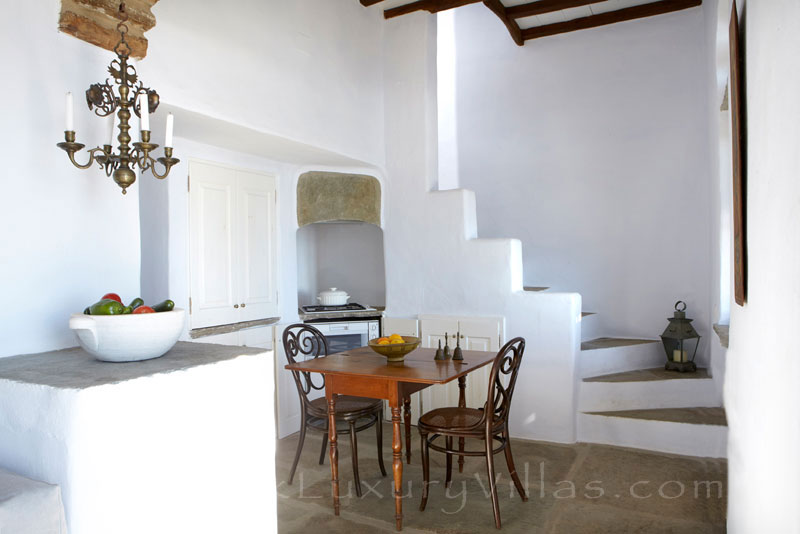 traditional house for two with open plan living room on Tinos
