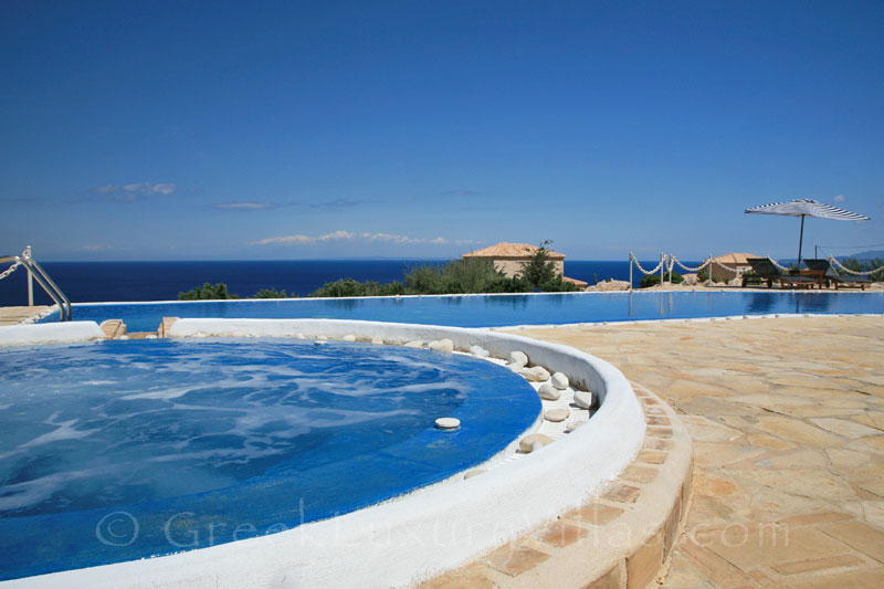 Seaview from the outdoor pool and jacuzzi of the villa